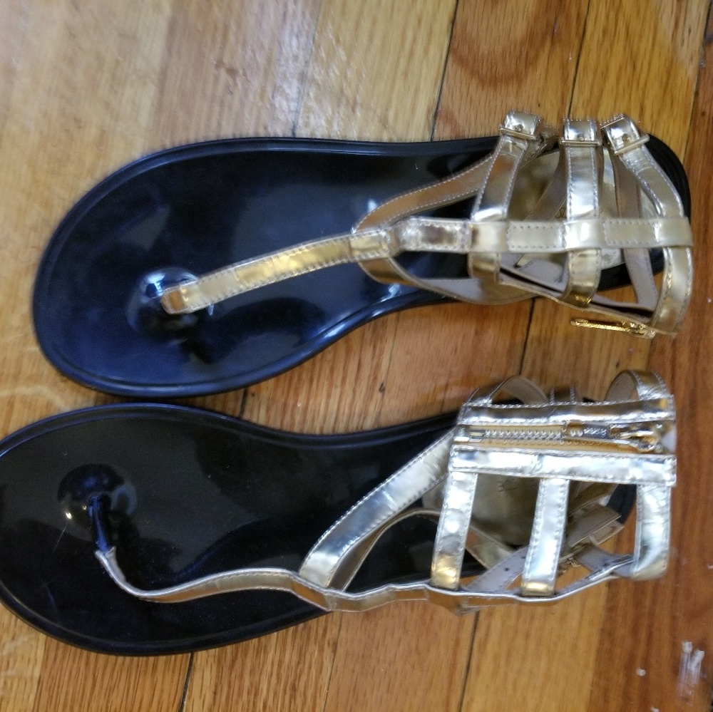 Black & Gold sandals